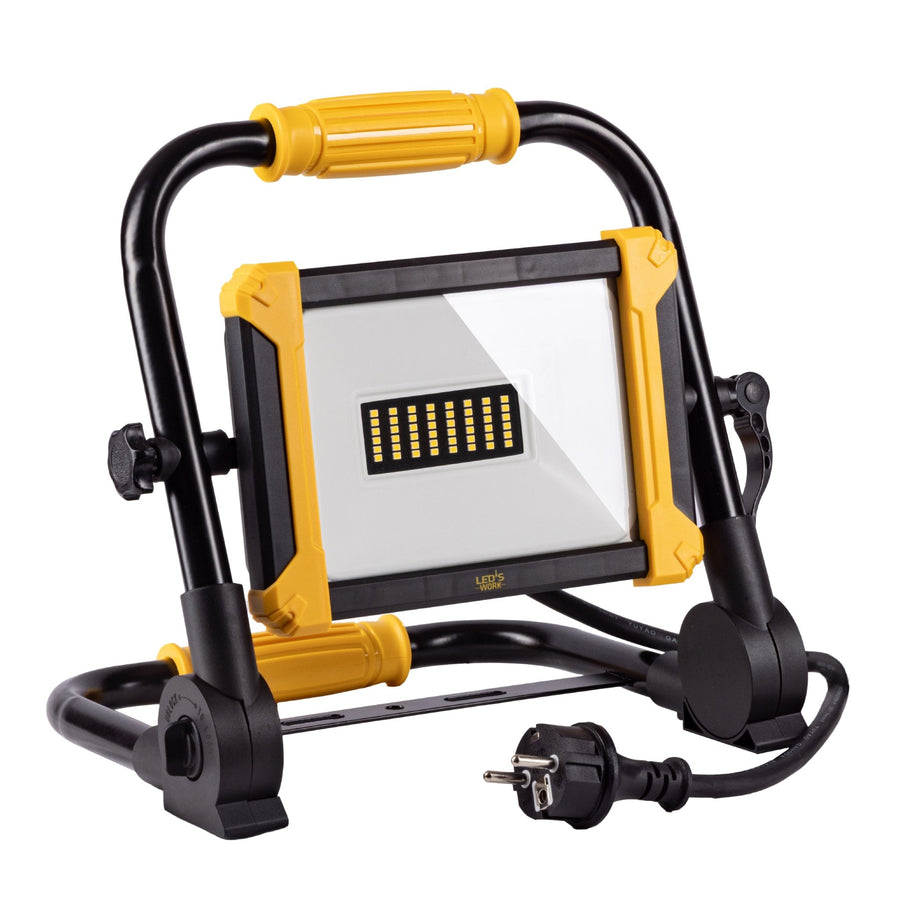 LED-Arbeitsleuchte, faltbar, Bauleuchte 3900 – 30 W LED – 3 Meter Kabel - LED.de