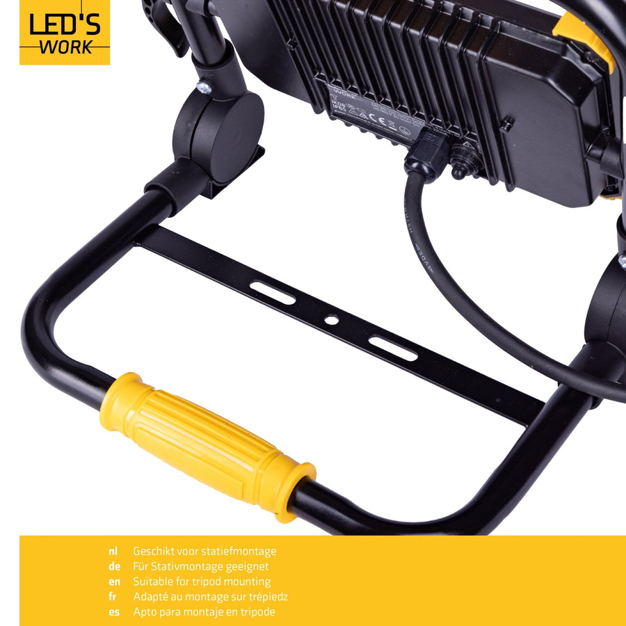 Zusammenklappbare LED-Bauleuchte 6400 - 50 W - 5 Meter Kabel - LED.de