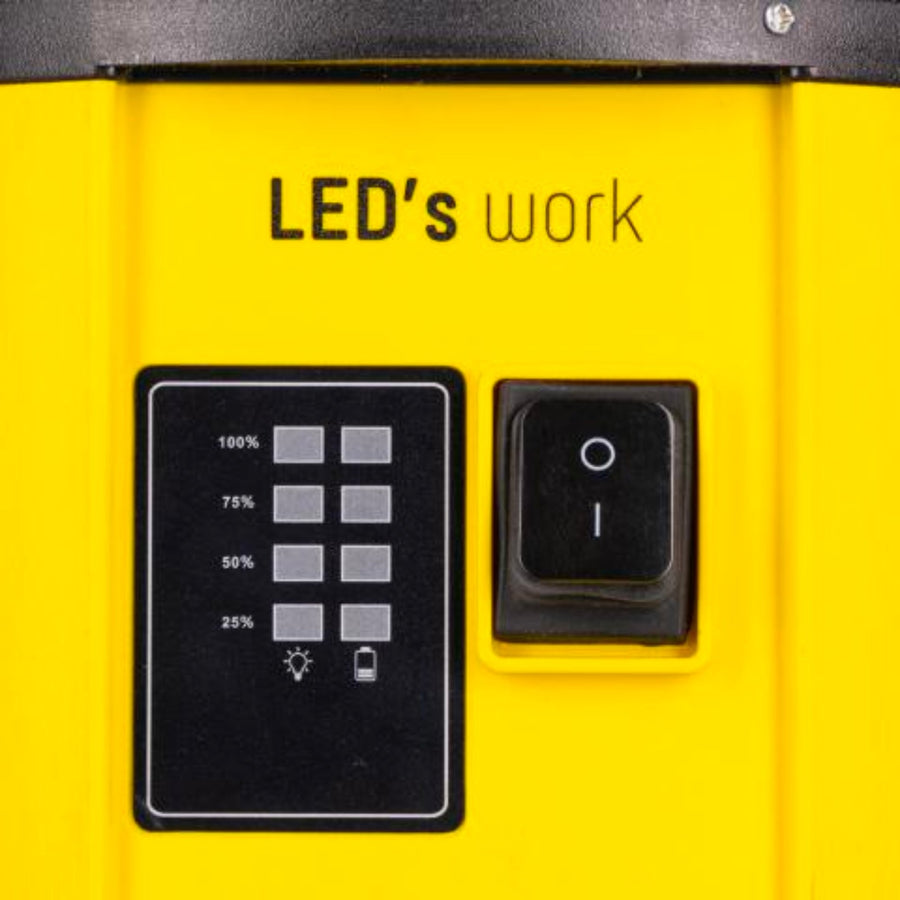 LED's Work Portable LED Construction Lamp 6000 - Universal rechargeable with 18V battery - 60W  - LED.nl