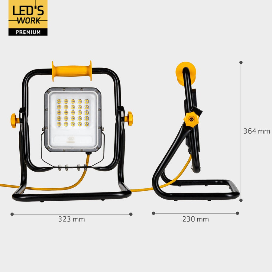 Hochwertige LED-Bauleuchte, Schutzklasse 2 – 50 W | 7000 lm | 4000 K - LED.de