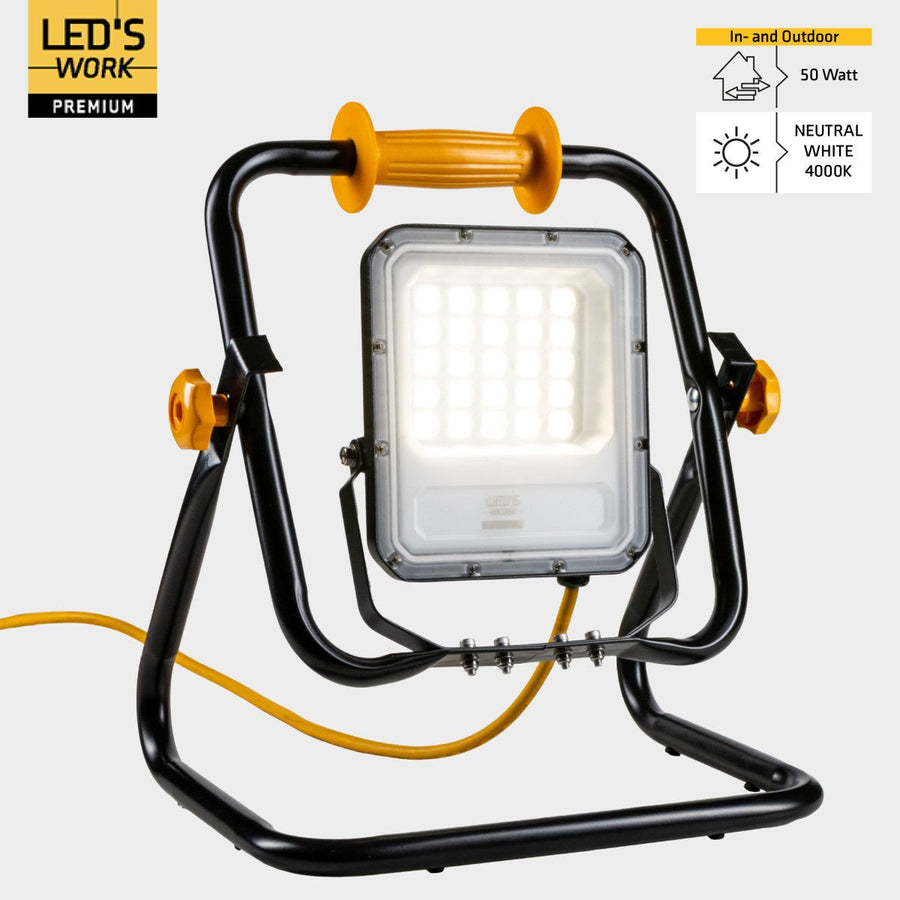 Hochwertige LED-Bauleuchte, Schutzklasse 2 – 50 W | 7000 lm | 4000 K - LED.de