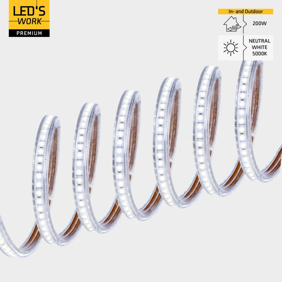 LED's Work Premium Safeline LED-Lichtröhre 25 m 200 W 48 V 20.000 lm 5000 K auf Rolle - LED.de