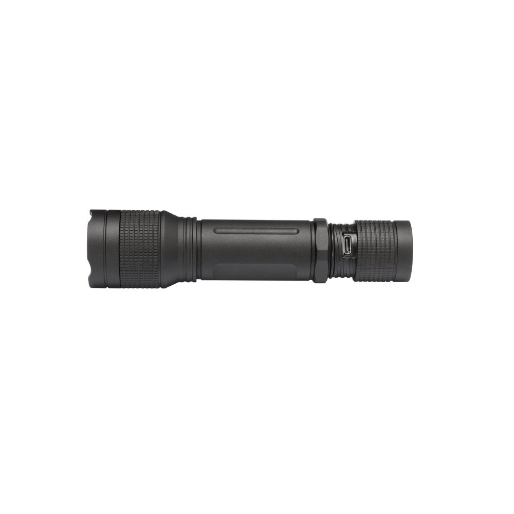 LED's Work Professionele LED Zaklamp 2000 - Tot 240 meter bereik - Oplaadbaar & Dimbaar - Zwart LED.nl