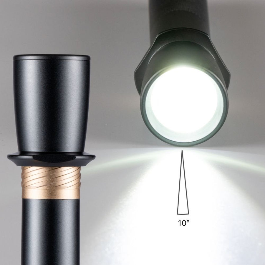 LED-Arbeitstaschenlampe mit Batterien (6x AAA) – 900 Lumen – IPX4 spritzwassergeschützt – Dimmbar in 3 Stufen - LED.de
