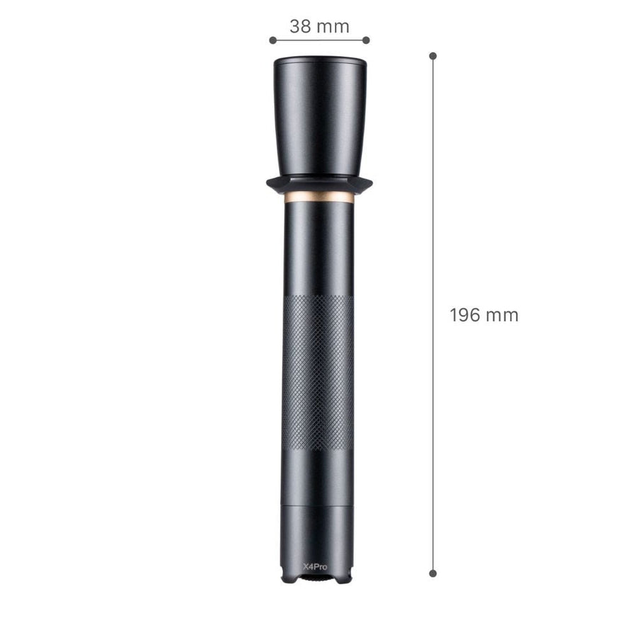 LED-Arbeitstaschenlampe mit Batterien (6x AAA) – 900 Lumen – IPX4 spritzwassergeschützt – Dimmbar in 3 Stufen - LED.de