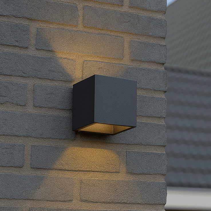 Lumo Cube Antraciet - Wandarmatuur zonder lichtbron - Excl 1xG9 - IP65 - LED.nl