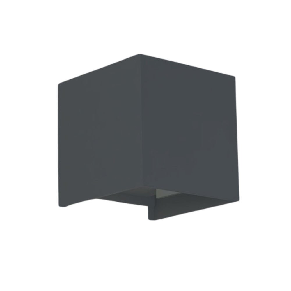 Lumo Cube Antraciet - Wandarmatuur zonder lichtbron - Excl 1xG9 - IP65 - LED.nl