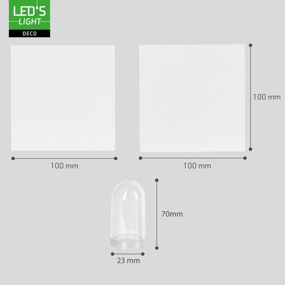 Lumo Cube Wit - Wandarmatuur zonder lichtbron - Excl 1xG9 - IP65 - LED.nl