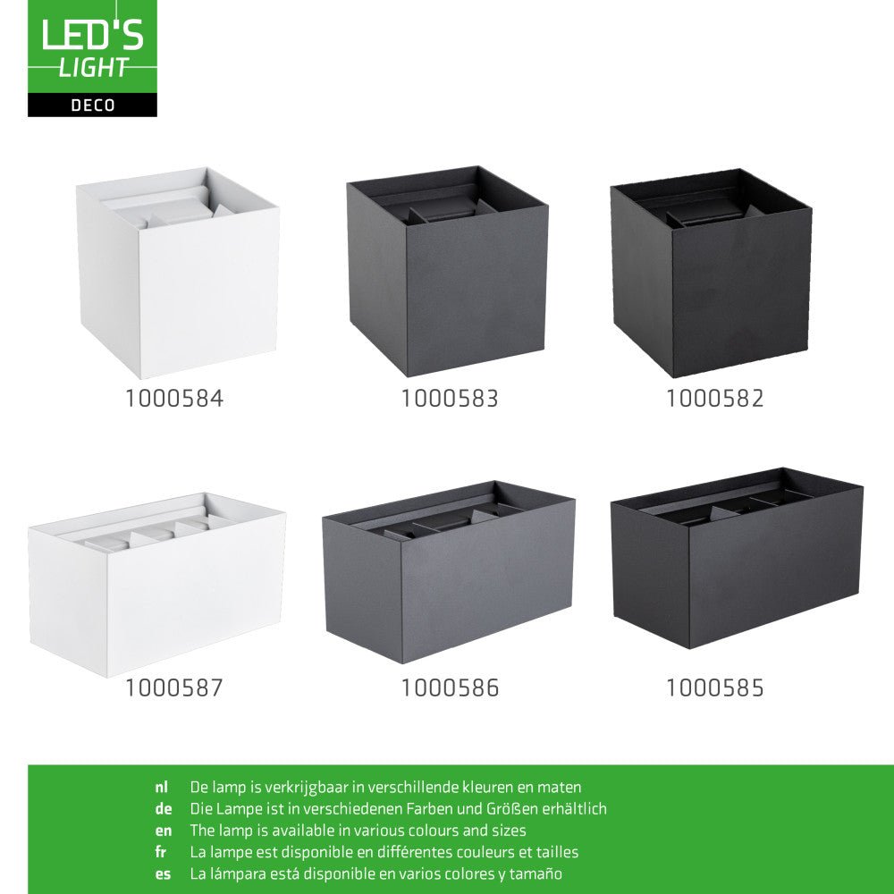 Lumo Cube Wit - Wandarmatuur zonder lichtbron - Excl 1xG9 - IP65 - LED.nl