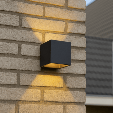 Lumo Cube Black – Wandleuchte ohne Leuchtmittel – ohne 1xG9 – IP65 - LED.de