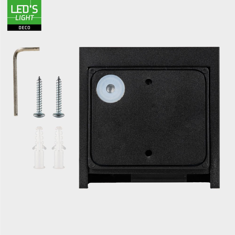 Lumo Cube Zwart - Wandarmatuur zonder lichtbron - Excl 1xG9 - IP65 - LED.nl