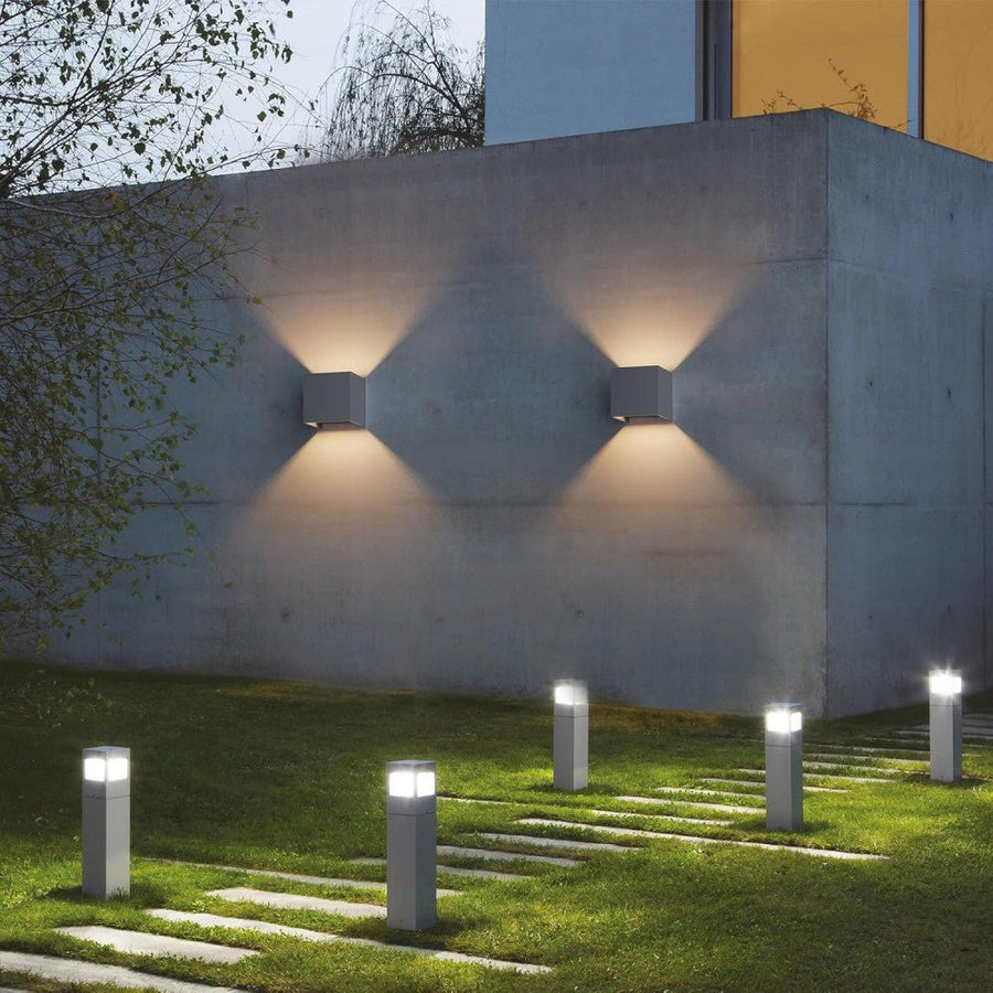 Lumo Recta Antraciet - Wandarmatuur zonder lichtbron - Excl 2xG9 - IP65 Wandlampen LED.nl