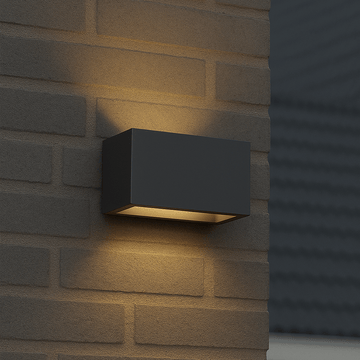 Lumo Recta Anthrazit – Wandleuchte ohne Leuchtmittel – ohne 2xG9 – IP65 - LED.de