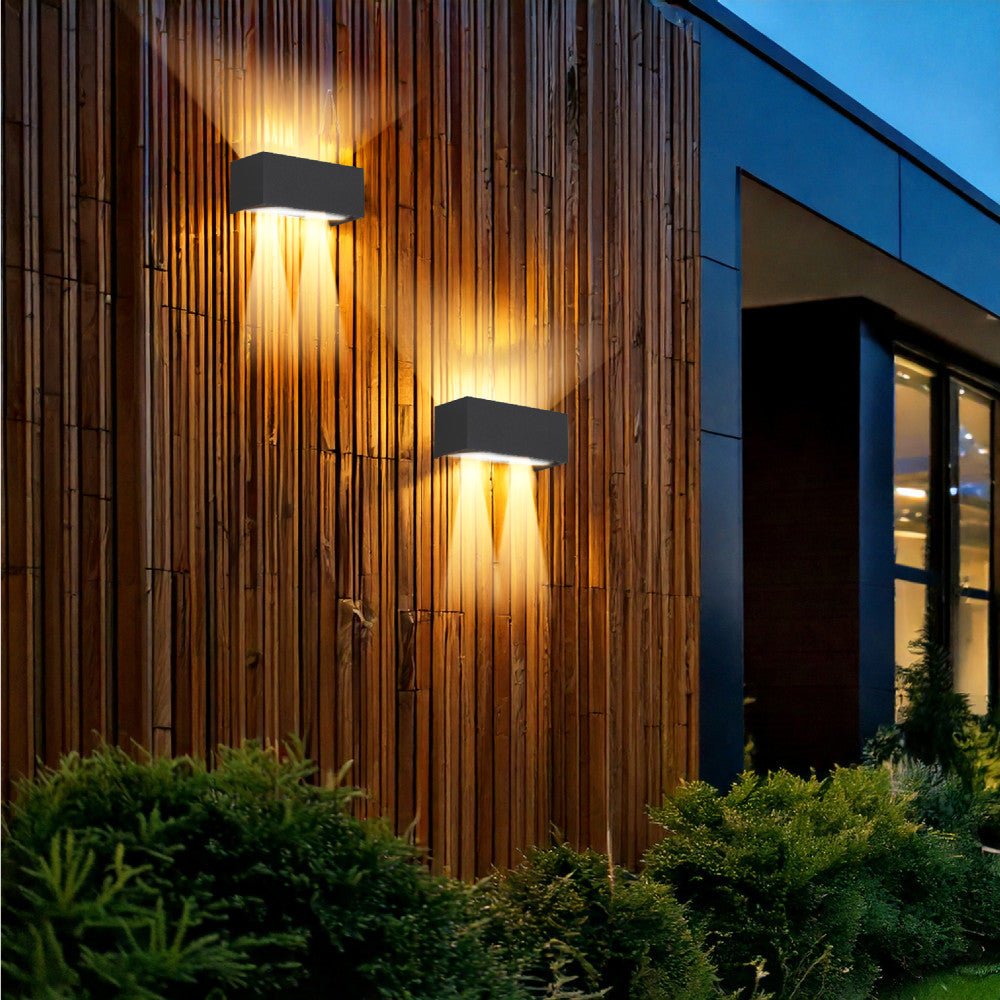 Lumo Recta Antraciet - Wandarmatuur zonder lichtbron - Excl 2xG9 - IP65 - LED.nl