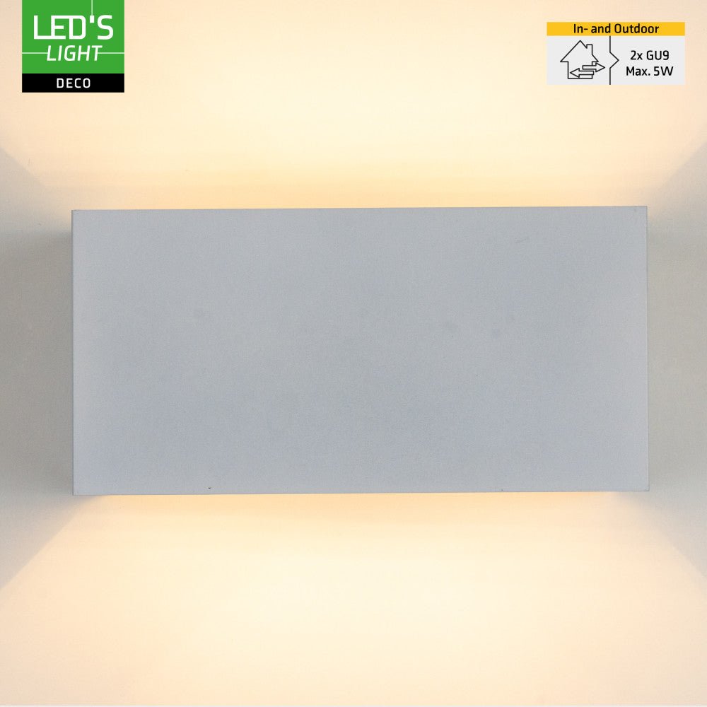Lumo Recta Wit - Wandarmatuur zonder lichtbron - Excl 2xG9 - IP65 - LED.nl