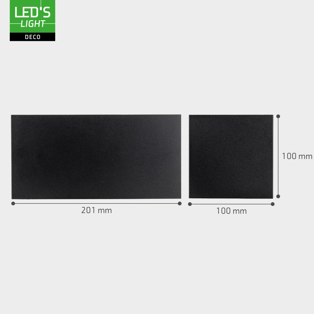 Lumo Recta Zwart - Wandarmatuur zonder lichtbron - Excl 2xG9 - IP65 - LED.nl