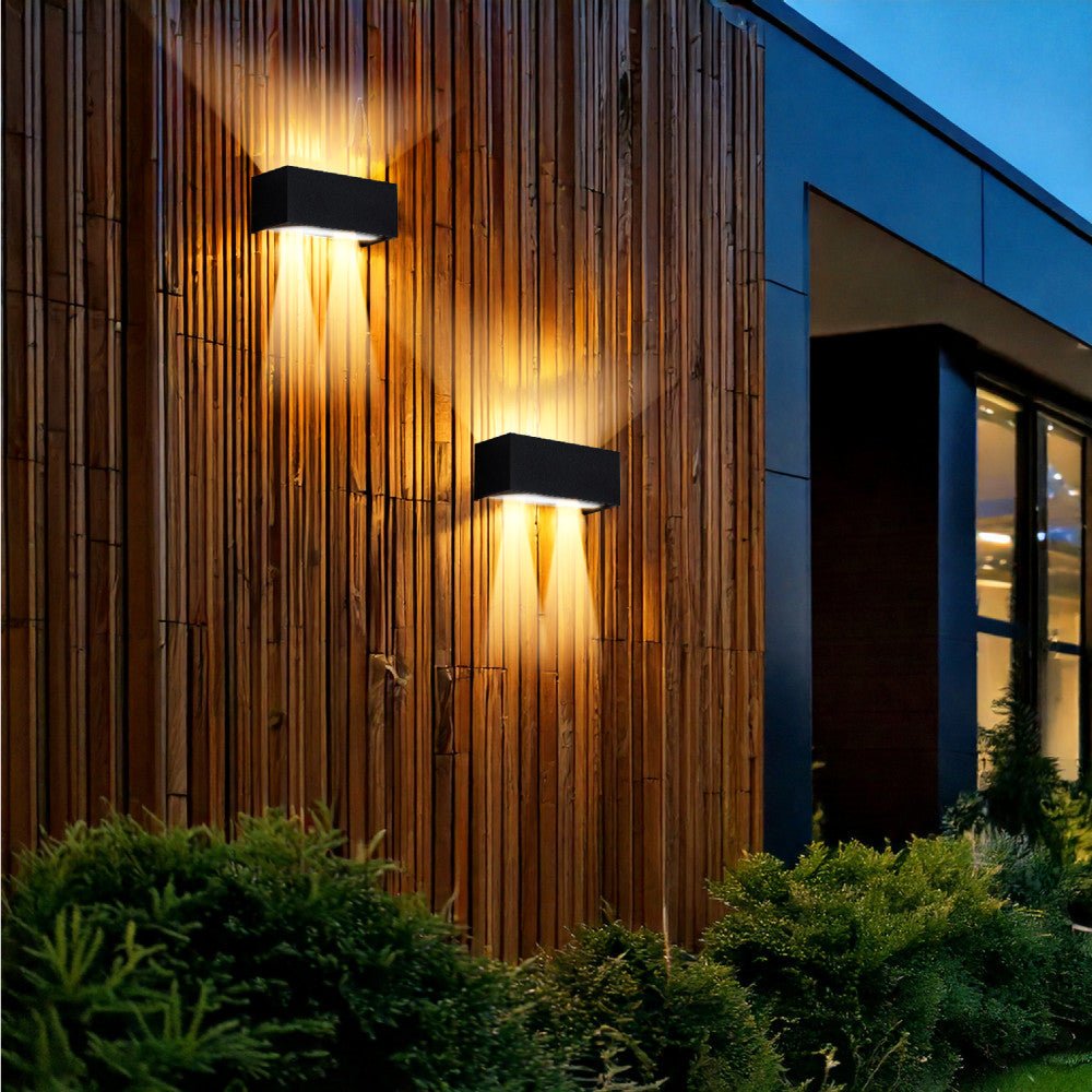 Lumo Recta Zwart - Wandarmatuur zonder lichtbron - Excl 2xG9 - IP65 - LED.nl