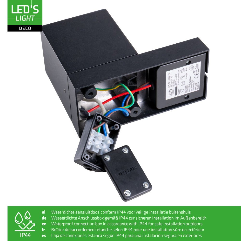 NØRD Down Sensor - Aluminium - 1xGU10 - Zwart - IP44 - LED.nl