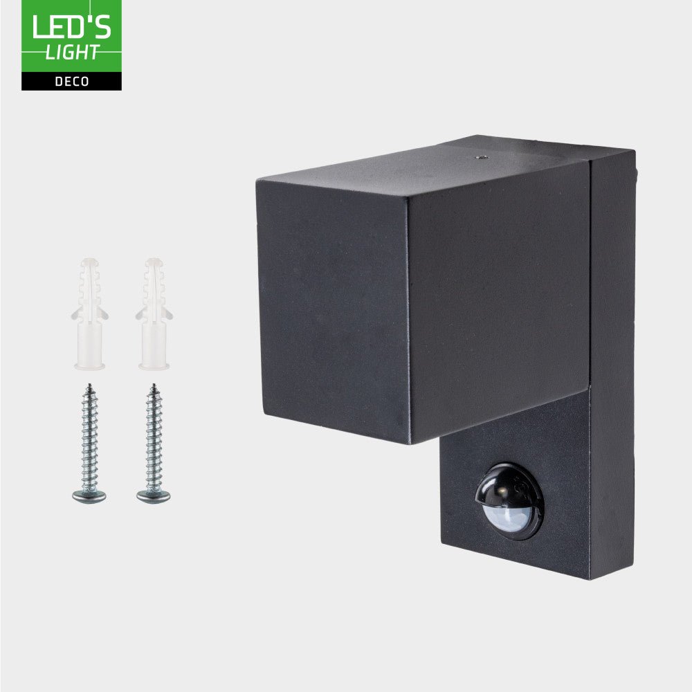 NØRD Down Sensor - Aluminium - 1xGU10 - Zwart - IP44 - LED.nl
