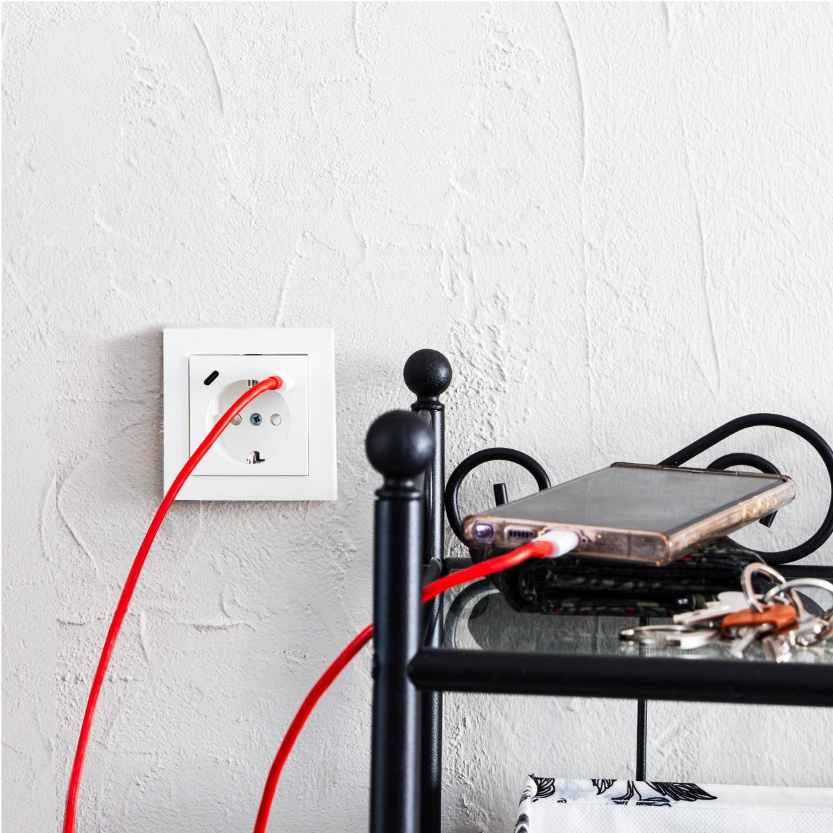 ProCharge USB - C wandcontactdoos inbouw met USB - 2 snelladers USB - C poorten - Universeel - Wit - LED.nl