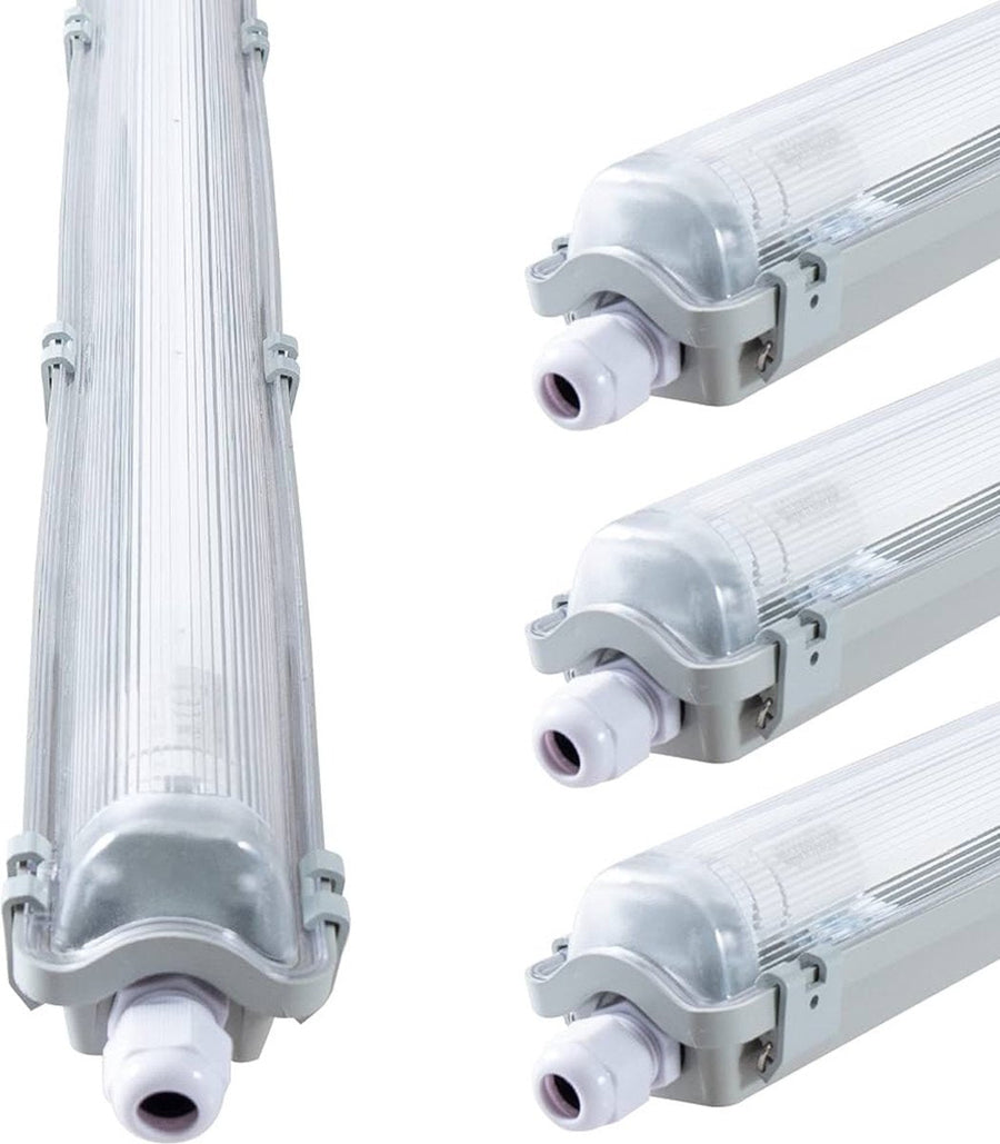 4 PACK - LED's Light LED TL 4 armaturen met lampen 150 cm - Koud wit licht 6500 K - Waterdicht - Complete set - 4 stuks TL verlichting LED.nl