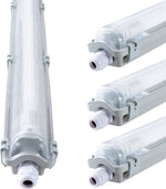 Proventa LED TL armaturen met lampen 120 cm - Koud wit licht 6500 K - Waterdicht - Complete set - 4 stuks - LED.nl