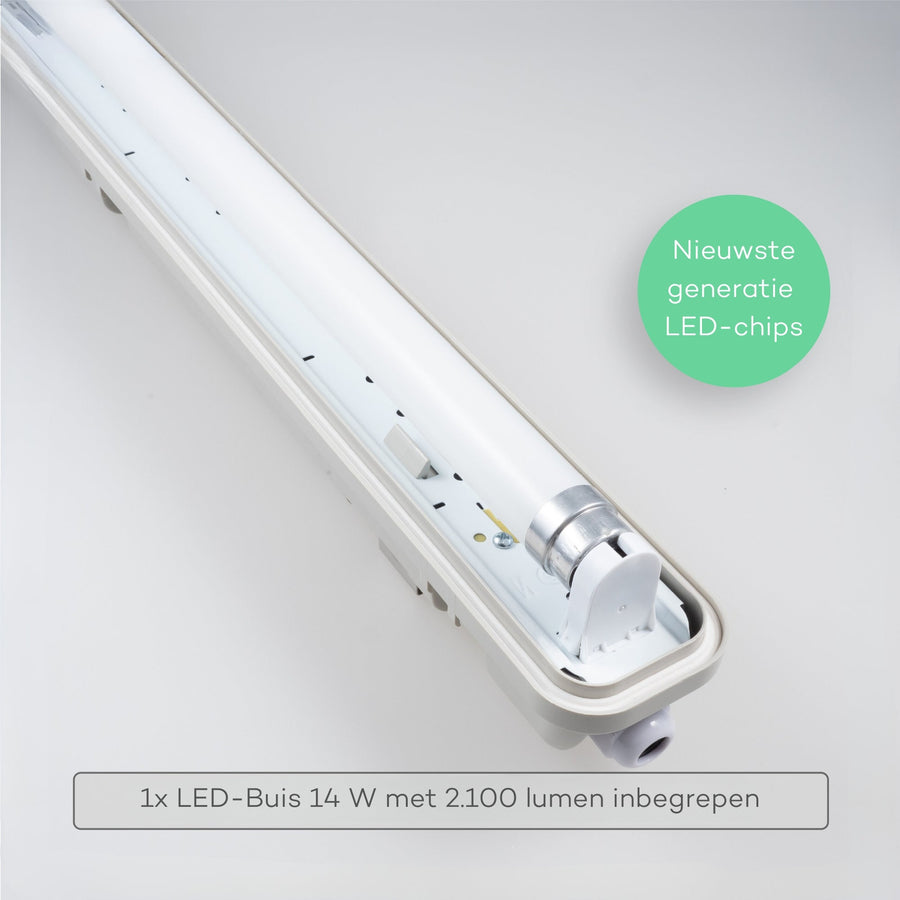 Proventa TL lighting LED 120 cm - LED TL fixture incl. LED tube - Waterproof - 1800 lm - LED.nl