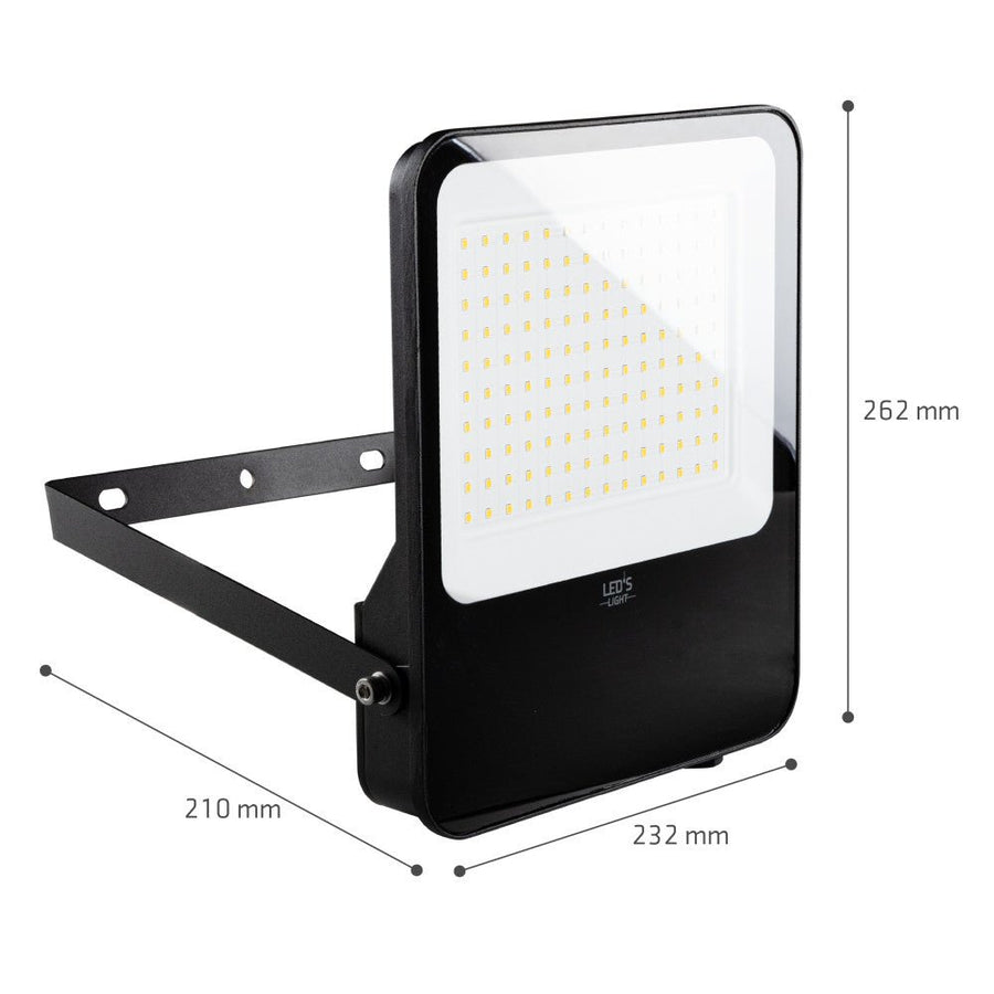 LED-Flutlicht – 100 W, 9600 lm, 4000 K – Schwarz – IP65 - LED.de