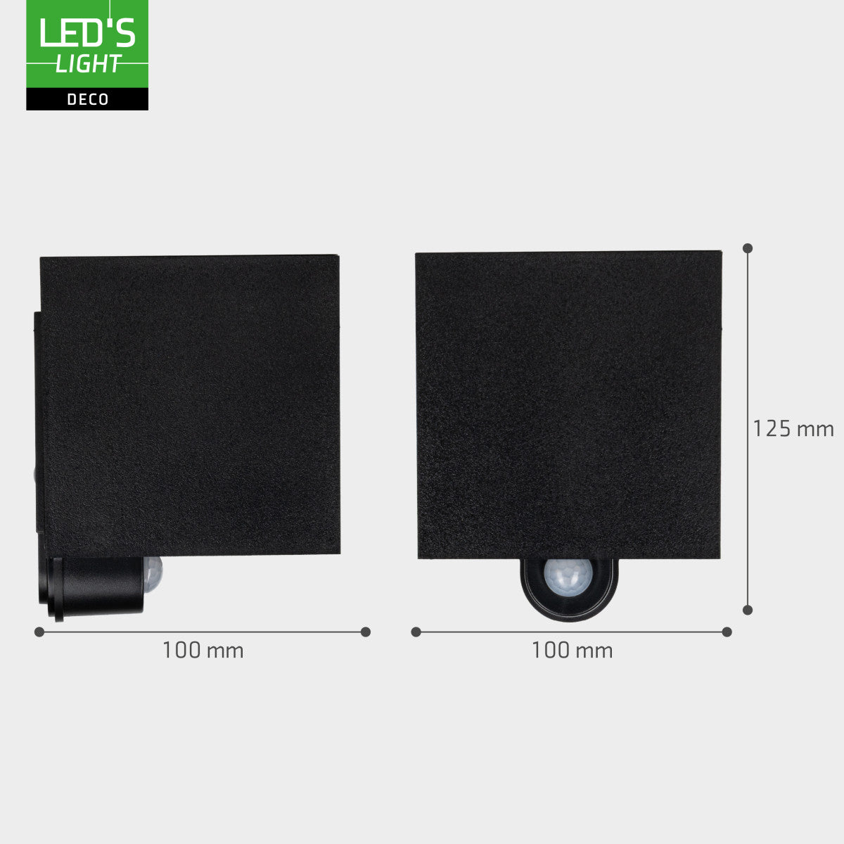 Sensor Buitenlamp met Lichtbron - Wandarmatuur - 380lm 1800K - Zwart - Aanpasbare stralingshoek - LED.nl