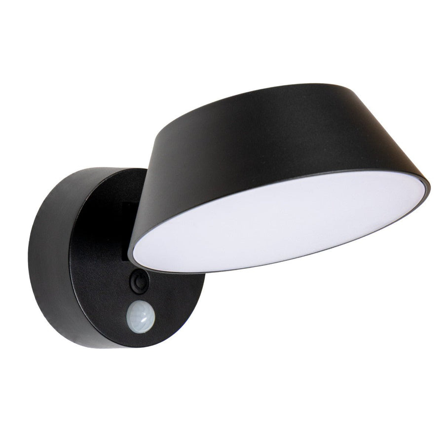 Solar Wandlamp Buitenlamp met Bewegingssensor - 350lm - 4000K - Zwart - IP54 - Sensor LED.nl