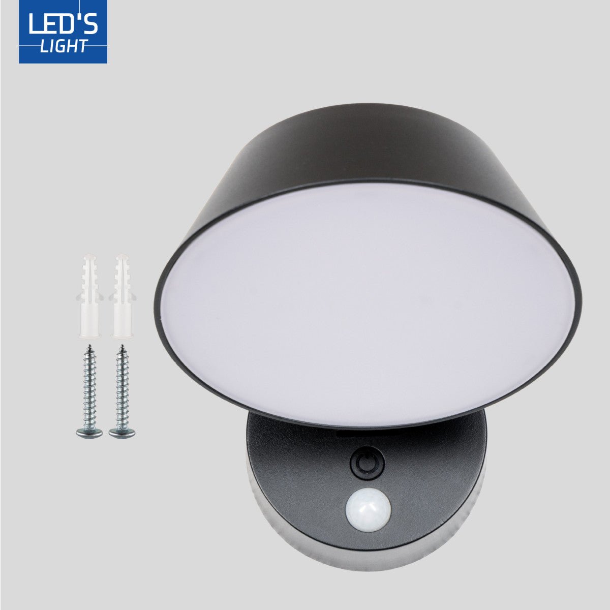 Solar Wandlamp Buitenlamp met Bewegingssensor - 350lm - 4000K - Zwart - IP54 - Sensor - LED.nl