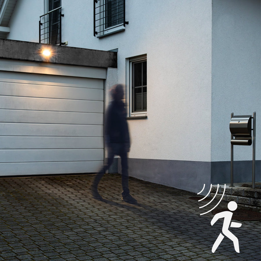 SolarEssence LED Buitenlamp met Bewegingssensor - Wandbevestiging - 1000 Lumen - IP54 Waterdicht Buitenlampen LED.nl