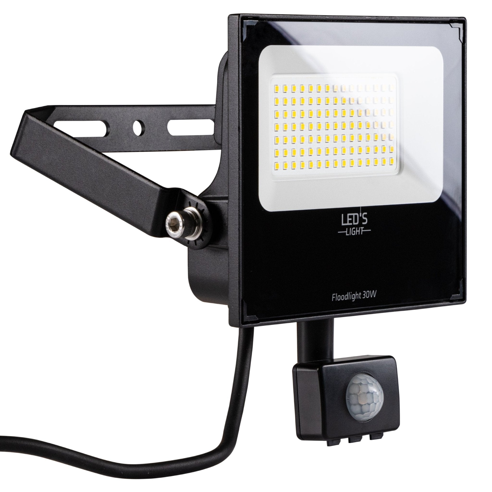 UltraFlood LED Schijnwerper 30W met Bewegingssensor en Daglichtsensor - Kantelbaar - 4800 Lumen - IP65 - LED.nl