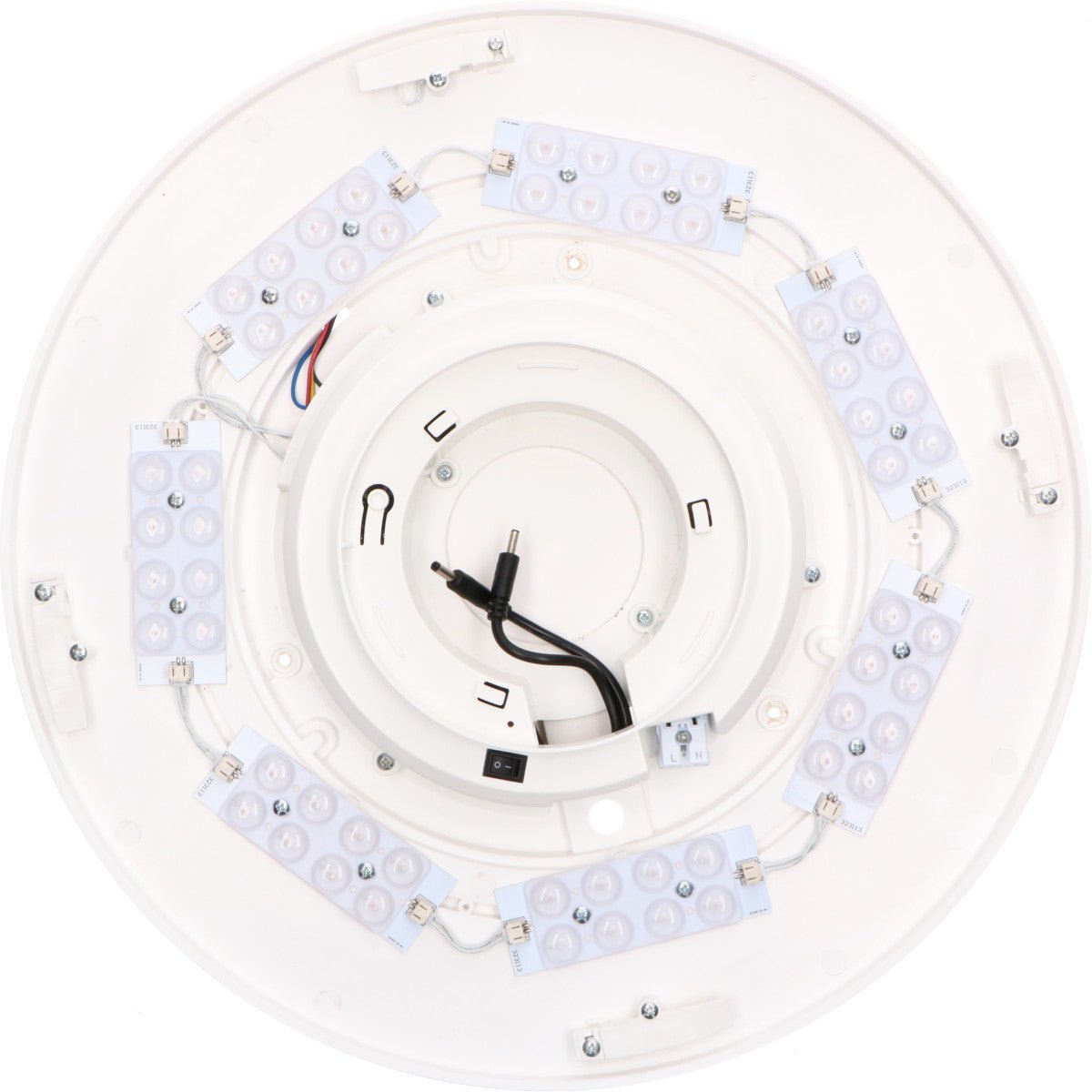VoiceControl LED Plafondlamp 50 cm met Google Nest & Amazon Echo Dot houder - Bedienbaar met App - LED.nl