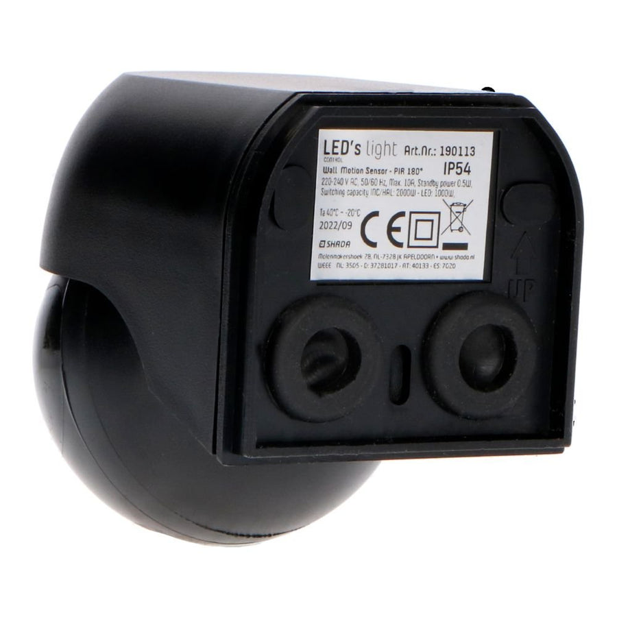 LED's Light 2-in-1 Bewegingsmelder met Afstandsbediening - Detecteert schemer en beweging - Zwart Sensoren LED.nl