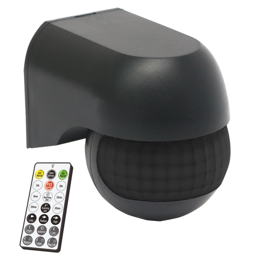 LED's Light 2-in-1 Bewegingsmelder met Afstandsbediening - Detecteert schemer en beweging - Zwart Sensoren LED.nl