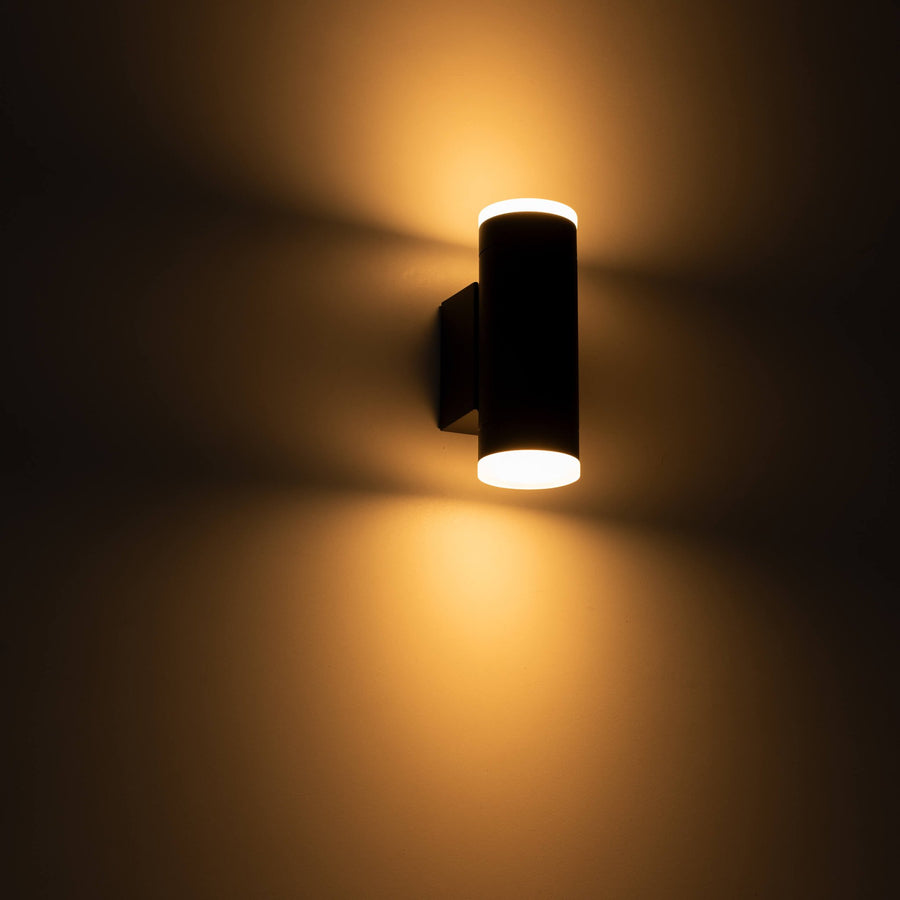 2 pack LED's Light AllWeather dubbele buitenlamp - Schijnt naar boven & beneden - IP44 - Antraciet Buitenlampen LED.nl
