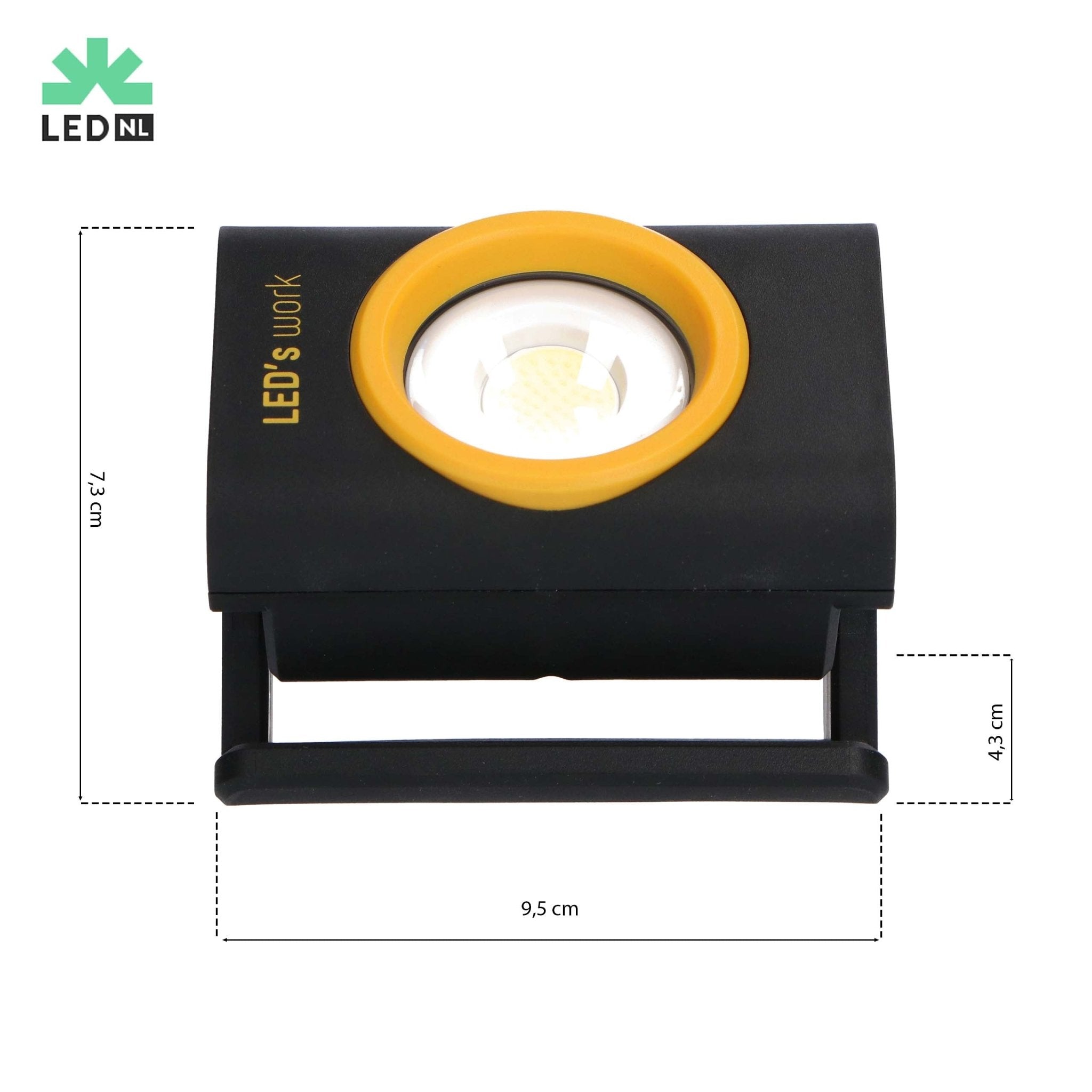 Compacte LED Werklamp – Met oplaadbare accu – Dimbaar in 10 stappen – 1000 lumen – IP65 - LED.nl