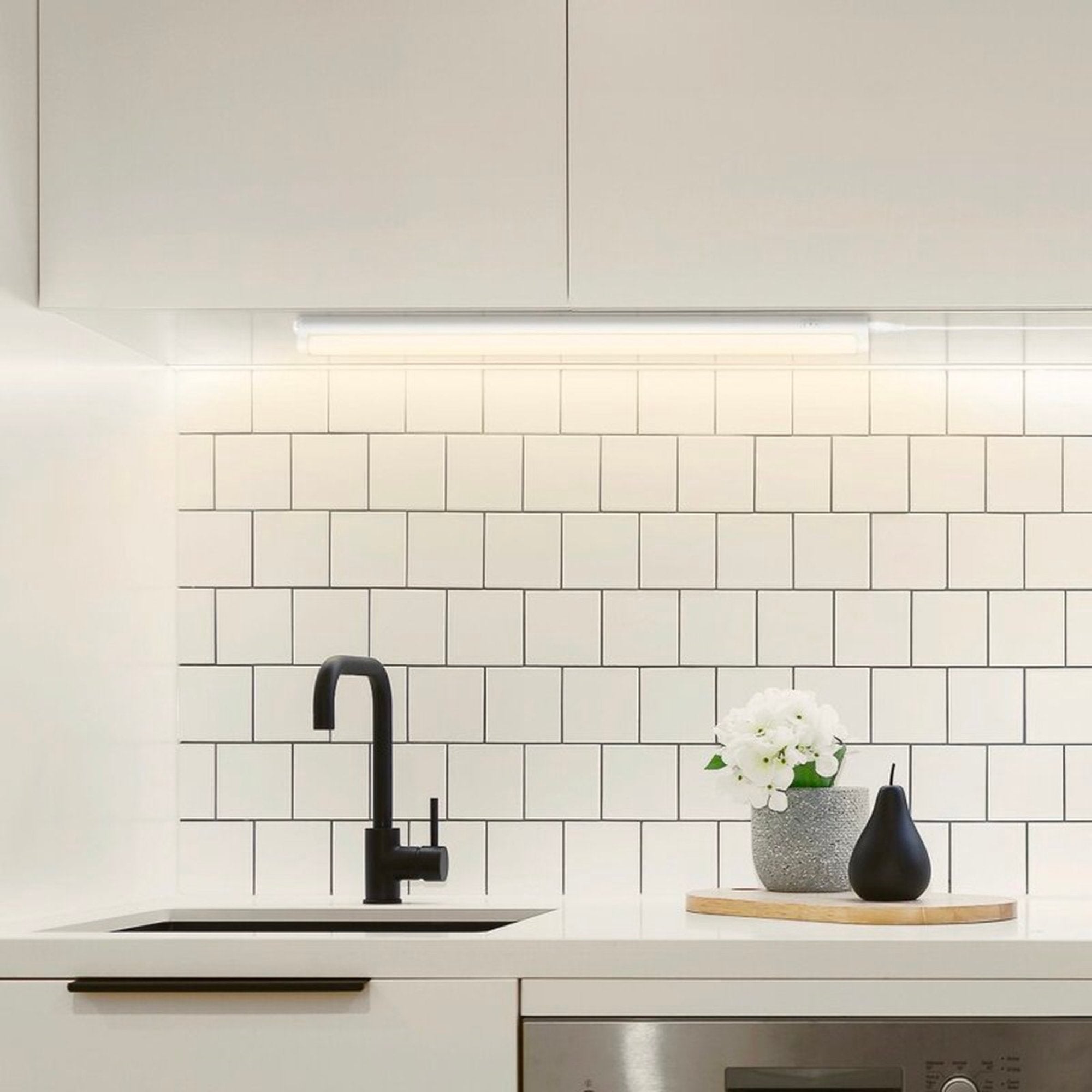 Complete LED Onderbouwverlichting 30 cm - Met koppelstuk en voeding - 4000K LED.nl