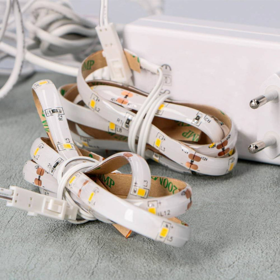 LED's Light komplettes LED-Treppenbeleuchtungsset – 15 Stufen x 80 cm – kürzbar – kaltweißes Licht - LED.de