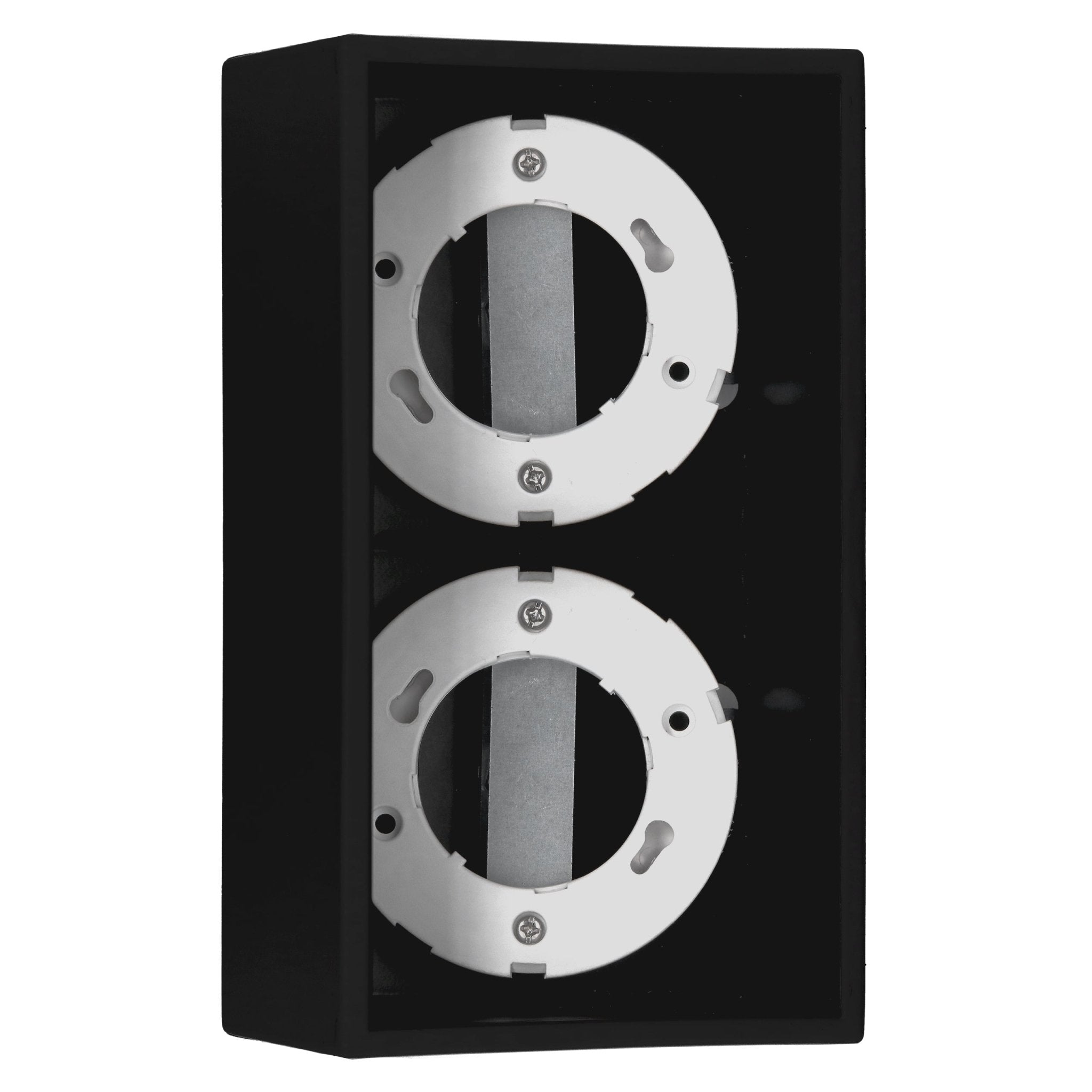 Cube Plafonniere met 2 lichtpunten - Draaibaar licht -  Staal - 20 x 8 cm - Zwart - LED.nl