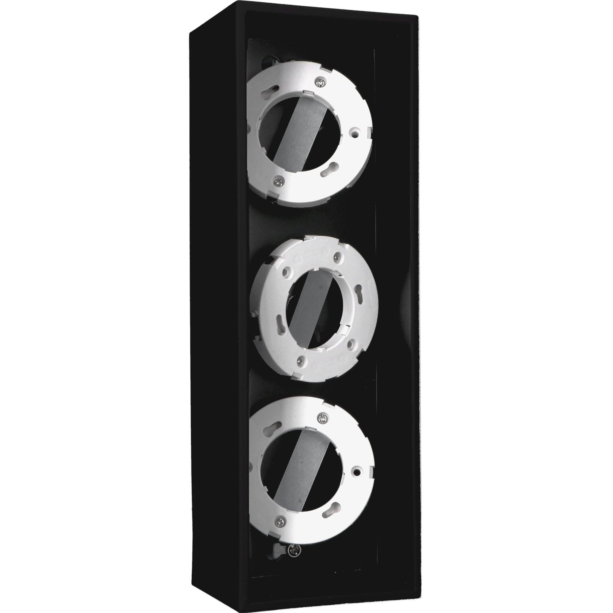 Cube Plafonniere met 3 lichtpunten - Draaibaar licht -  Staal - 30 x 8 cm - Zwart - LED.nl