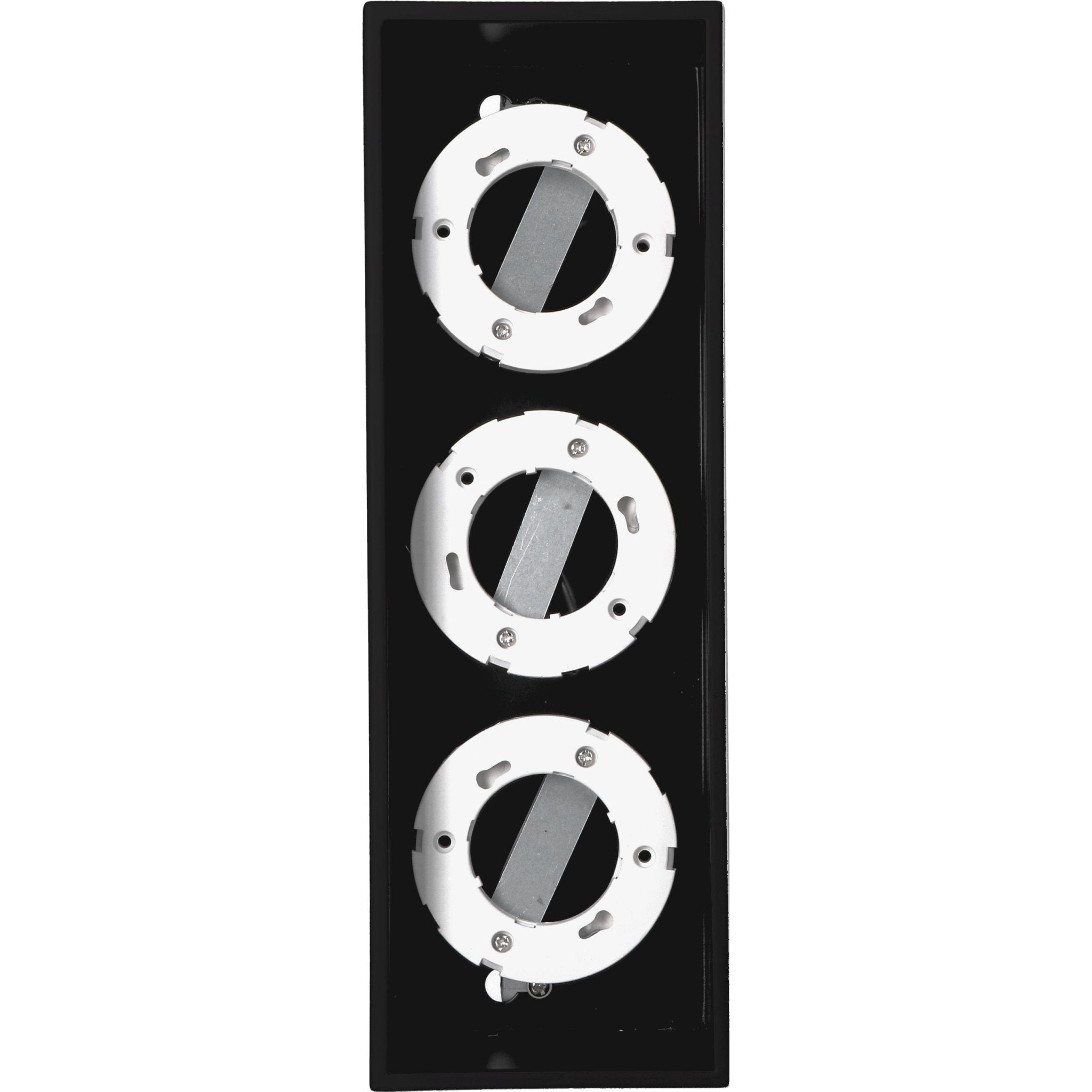 Cube Plafonniere met 3 lichtpunten - Draaibaar licht -  Staal - 30 x 8 cm - Zwart - LED.nl