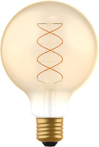 DecoDim LED Lamp Goud E27 - XL Ø 9.5 cm - Dimbaar - Extra warm wit - 5W (25W) Decoratieve Lichtbronnen LED.nl