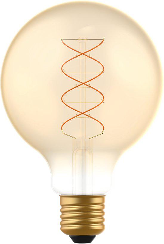 DecoDim LED Lamp Goud E27 - XL Ø 9.5 cm - Dimbaar - Extra warm wit - 5W (25W) - LED.nl