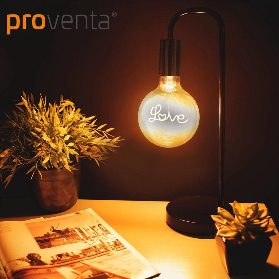 DecoDim Mega LED Lamp with text E27 - Love - Dimmable extra warm white - Globe - LED.nl