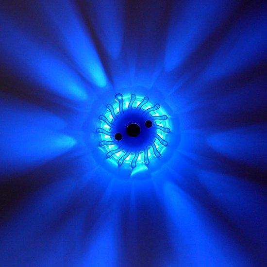 Draadloze LED Zwaailamp Blauw op batterijen - 9 standen - Magnetisch & Waterdicht Noodverlichting LED.nl
