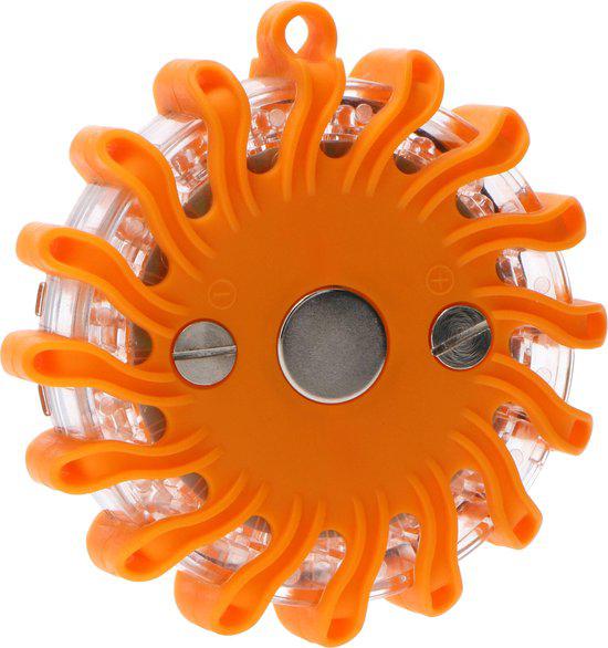 LED's Light Kabellose LED-Taschenlampe mit Batterien – 9 Modi – Magnetisch und wasserdicht – Orange - LED.de