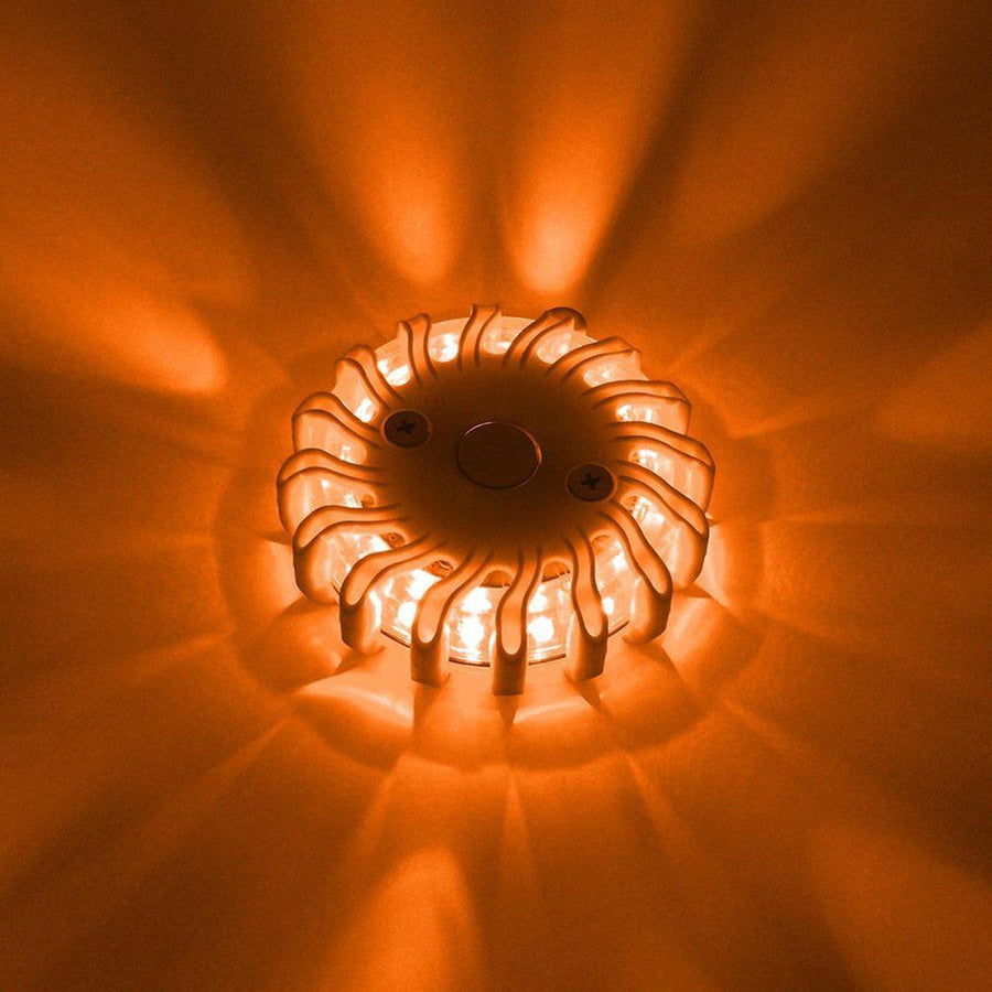 LED's Light Kabellose LED-Taschenlampe mit Batterien – 9 Modi – Magnetisch und wasserdicht – Orange - LED.de