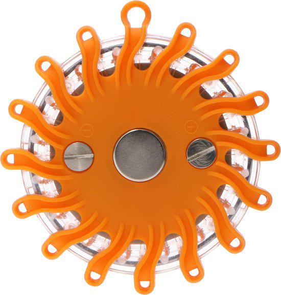LED's Light Kabellose LED-Taschenlampe mit Batterien – 9 Modi – Magnetisch und wasserdicht – Orange - LED.de